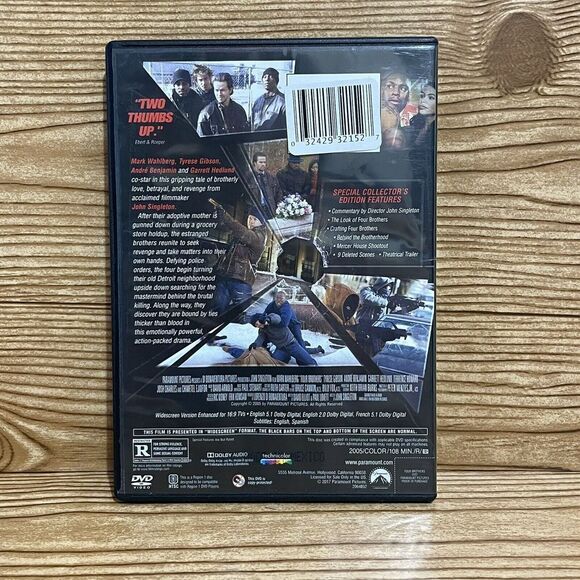 Four Brothers DVD 2005 Mark Wahlberg Tyrese Gibson Sofía Vergara Action Crime - Picture 2 of 3